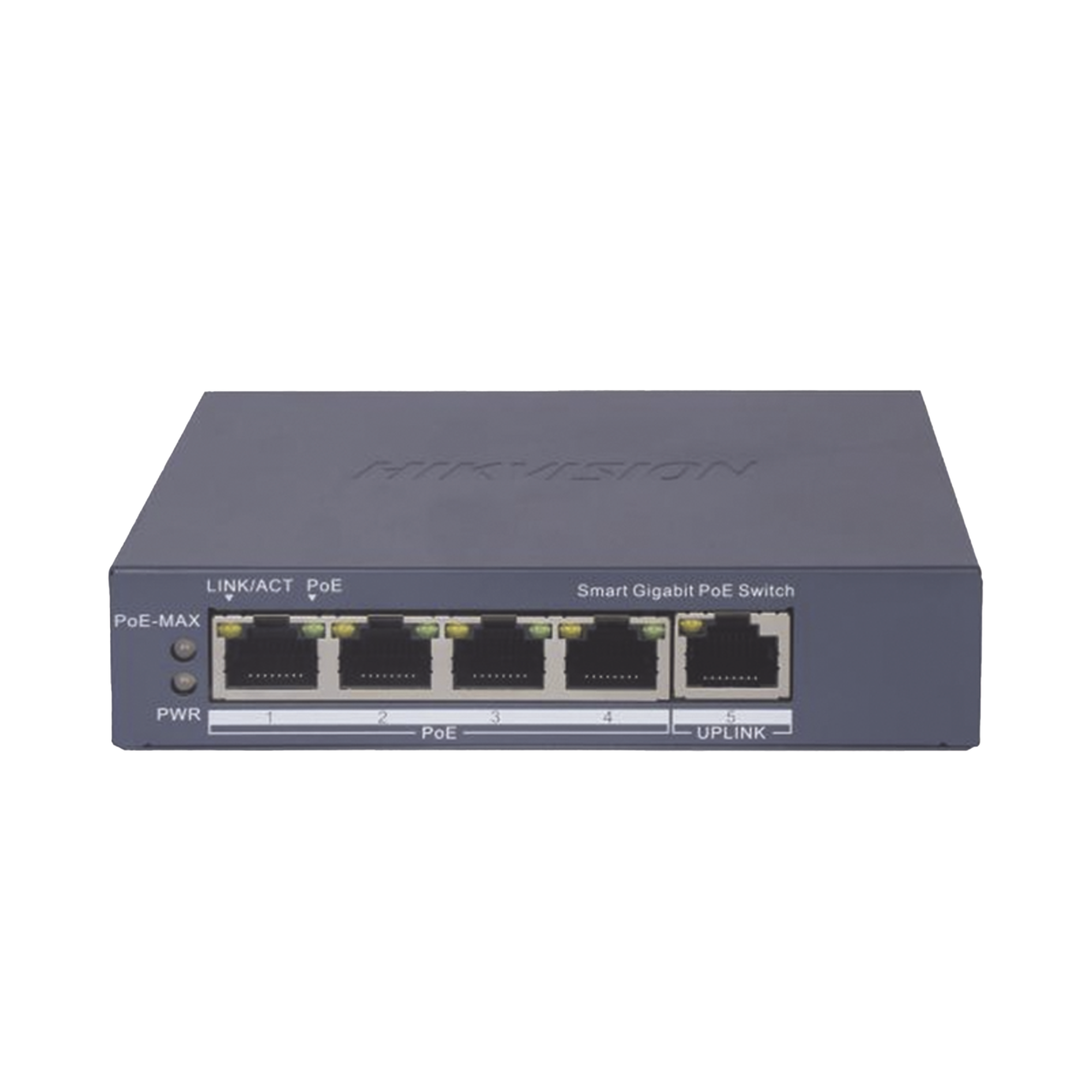 DS-3E1505P-EI|Switch Gigabit PoE+ / Administrable / 4 Puertos 1000 Mbps PoE+ / 1 Puerto 1000 Mbps Uplink / Configuración Nube Hik-PartnerPro / Modo Extendido hasta 300 Metros / 60 Watts